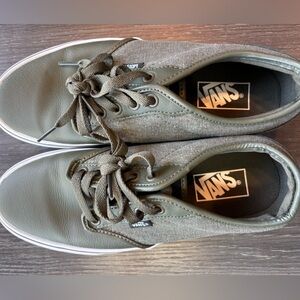 Vans Men's Olive Green Sneakers